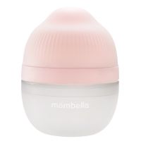 Biberon anticolici cu tetina din silicon 100% Breast-Like Old Roze, 120ml, Mombella