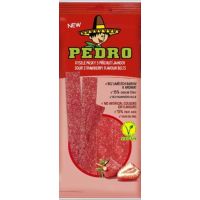 Bomboane gumate acrisoare cu aroma de capsuni si forma de panglici, 80g, Pedro