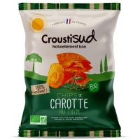 Chipsuri bio din morcovi cu cimbru fara sare, 70g, Croustisud