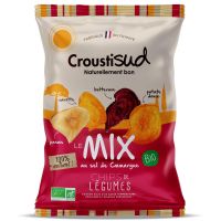 Chipsuri bio din mix de 4 legume, 90g, Croustisud
