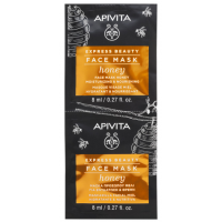 Apivita Masca faciala cu miere Express Beauty, 2 x 8 ml