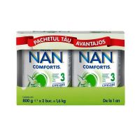 Pachet Nan 3 Comfortis 1-2 ani, 2 x 800g, Nestle