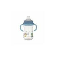 Cana cu cioc de silicon Bonjour Paris Albastru, 250ml, Canpol babies
