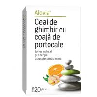 Ceai cu ghimbir si portocale, 20 plicuri, Alevia