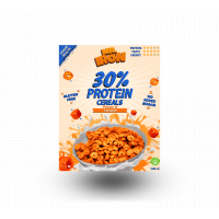 Cereale cu 30% proteina fara zahar low-carb gluten free si vegane Caramel Sarat, 250g, Mr. Iron