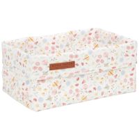 Cos de depozitare din bumbac Flowers & Butterflies, 1 bucata, Little Dutch