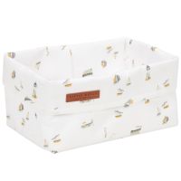 Cos de depozitare din bumbac Sailor's Bay White, 1 bucata, Little Dutch