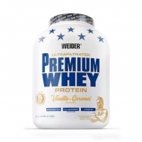 Pudra proteica cu aroma de Vanilla-Caramel Premium Whey, 2300g, Weider