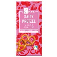 Ciocolata vegana ecologica Milk-Like Pretzel, 80g, IChoc