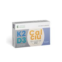 K2+ D3+ Calciu, 30 comprimate, Laboratoarele Remedia
