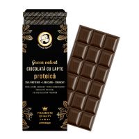 Ciocolata cu lapte proteica Green Velvet Secretele Ramonei, 100g, Laboratoarele Remedia