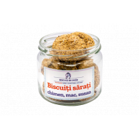 Biscuiti de ovaz sarati cu chimen mac susan, 145g, Ohvaz