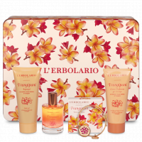 L'Erbolario Frangipani Pachet Apa de parfum 50ml + Gel de dus 100ml + Crema de corp 100ml