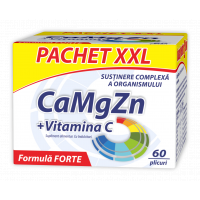 CaMgZn + Vitamina C, 60 plicuri, Zdrovit