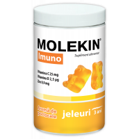 Molekin Imuno pentru +3 ani, 60 jeleuri gumate cu aroma de portocale, Zdrovit