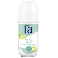 Deodorant roll-on anti-perspirant cu parfum de ceai verde Fresh & Dry, 50ml, Fa