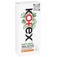 Absorbante zilnice Natural, 20 bucati, Kotex