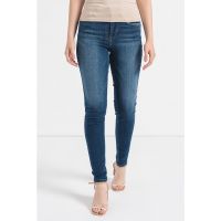 Blugi skinny cu talie inalta
