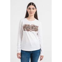 Bluza de bumbac cu imprimeu logo