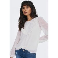 Bluza cu volane si detaii texturate