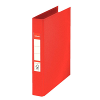 Caiet Mecanic A5 Esselte Standard, 2 Inele, Cotor 42 mm, Rosu