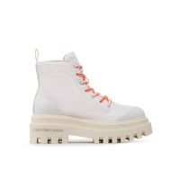Botine Calvin Klein Jeans Toothy Combat Boot Softny YW0YW00948 Alb