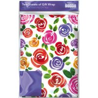 Hartie de impachetat - Roses Wrap & Tag | Great British Card Company