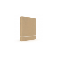 Caiet Mecanic Oxford Touareg, Carton Reciclat, 4 Inele D25mm, Cotor 35mm - Kraft/alb