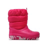 Cizme de zăpadă Crocs Classic Neo Puff Boot K 207684 Roz