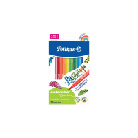 Carioca Colorella Super Brush, Set 10 Culori, Varf Tip Pensula