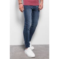 Blugi slim fit cu aspect decolorat