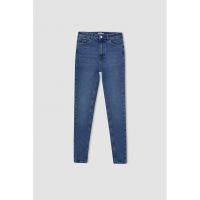 Blugi skinny cu talie inalta