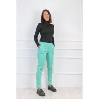 Pantaloni conici cu talie elastica
