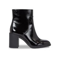 Botine Calvin Klein Jeans Mid Block Heel Boot Naplak Wn YW0YW01258 Negru