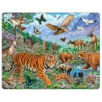 Puzzle 36 piese - Maxi - The Amur Tiger in Siberian Summer | Larsen