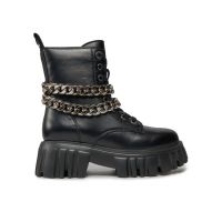 Botine Buffalo Lion Lace Up T-Chain 1622367 Negru