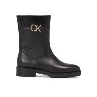 Botine Calvin Klein Rubber Sole Ankle Boot W/Hw HW0HW01703 Negru