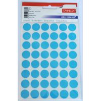 Etichete Autoadezive Color, D16 Mm, 240 Buc/set, Tanex - Albastru