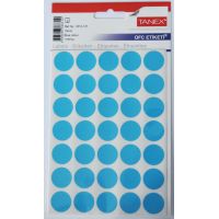 Etichete Autoadezive Color, D19 Mm, 175 Buc/set, Tanex - Albastru