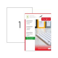 Etichete Autoadezive A4 Tanex, 1/Coala, Colturi Drepte, 100 Coli/Top, 210x297 mm