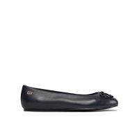 Balerini Tommy Hilfiger Essential Leather Ballerina FW0FW07768 Bleumarin