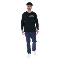 Bluza cu decolteu la baza gatului si imprimeu grafic
