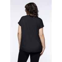 Bluza de satin cu maneci scurte