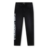 Blugi skinny cu imprimeu logo