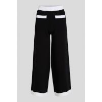 Pantaloni din tricot fin cu croiala ampla