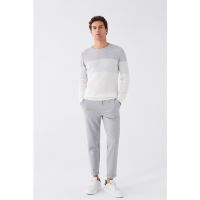 Pantaloni sport cu croiala dreapta si snur de ajustare