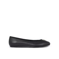 Balerini Tommy Hilfiger Th Leather Ballerina FW0FW07712 Negru