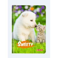 Agenda A6 Nedatata Sweety 352 File Motiv Puppy And Kitten