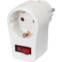 Adaptor priza cu intrerupator Brennenstuhl 149930, Alb