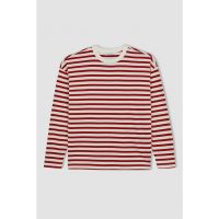 Bluza cu dungi si maneci cazute
